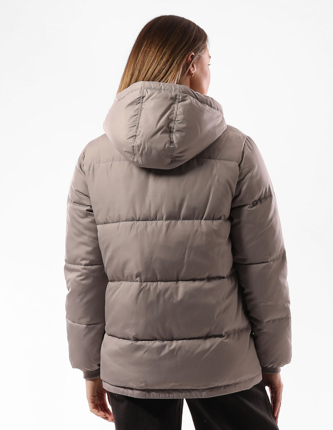 Women Russell Athletic Tribecca Puffer Jacket Grey Brown | MVFQNB379