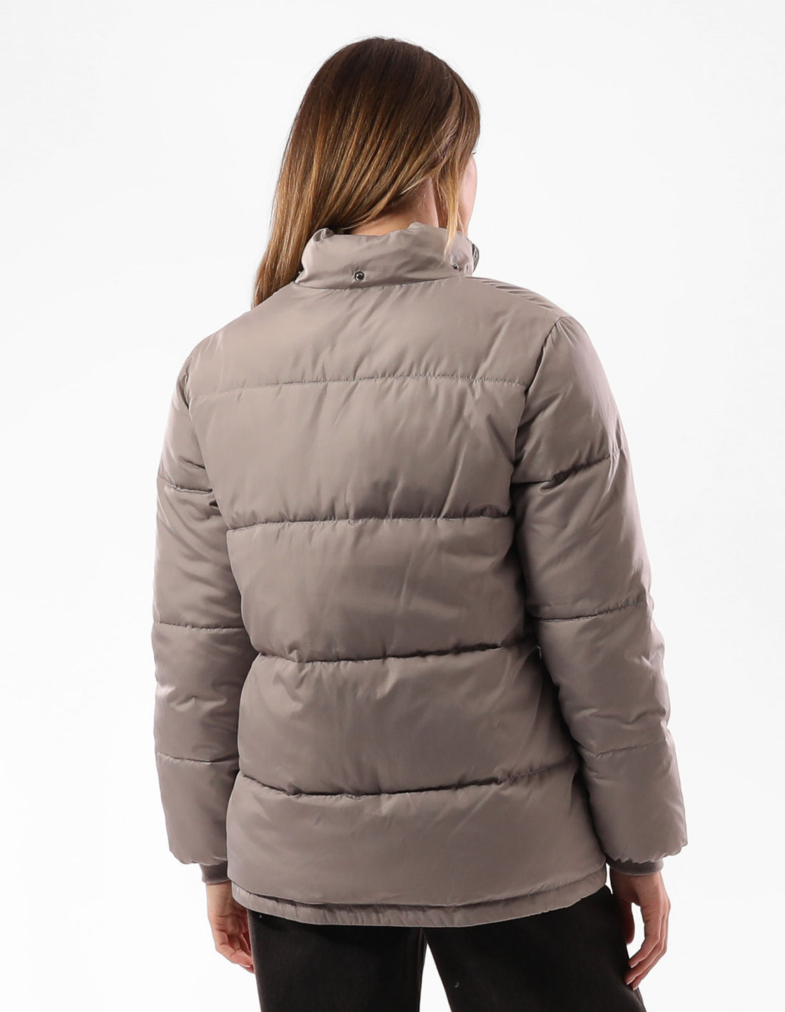 Women Russell Athletic Tribecca Puffer Jacket Grey Brown | MVFQNB379