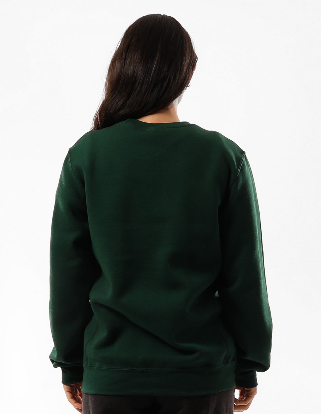 Women Russell Athletic Unisex Dri Crew Neck Sweaters Dark Green | BYNFHR935