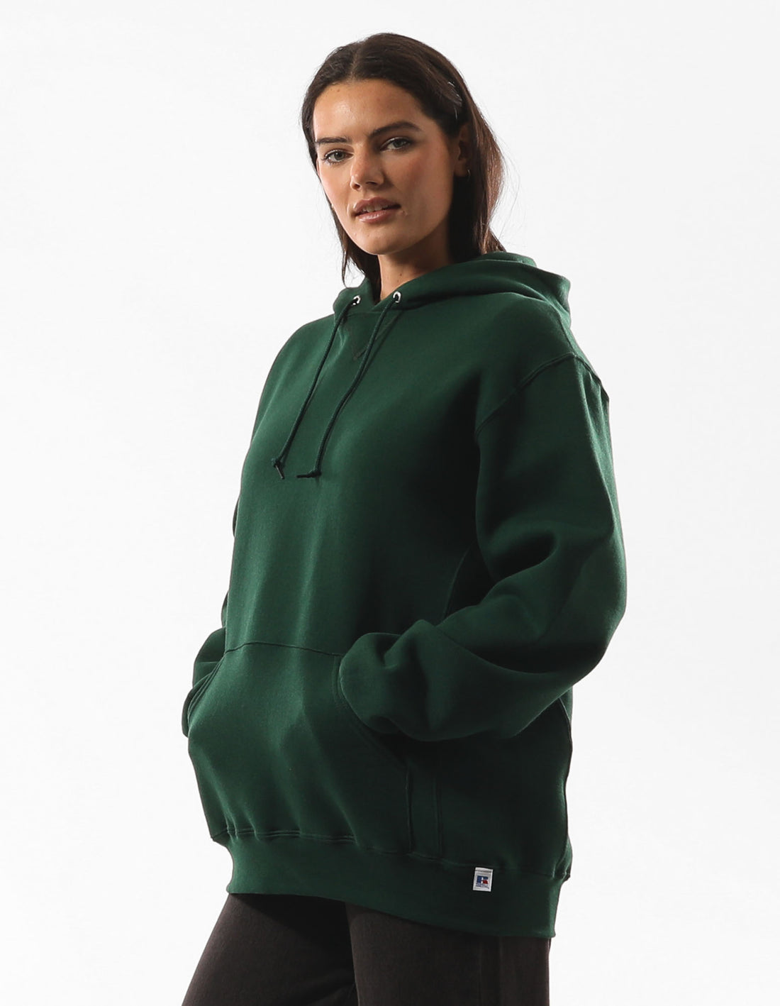 Women Russell Athletic Unisex Dri Hoodie Dark Green | FKQZWA743