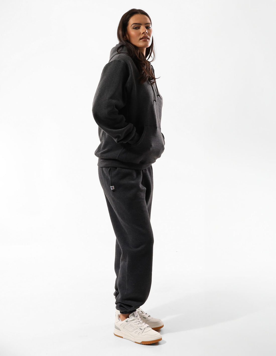 Women Russell Athletic Unisex Dri Hoodie Black | VPOUZR983